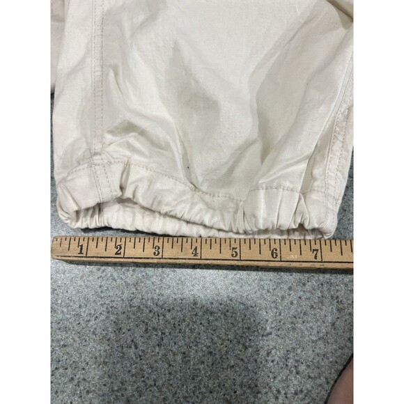 Hollister Adjustable Rise Parachute Baggy Utility Pants Cream Y2K Men XL NEW - Picture 7 of 13